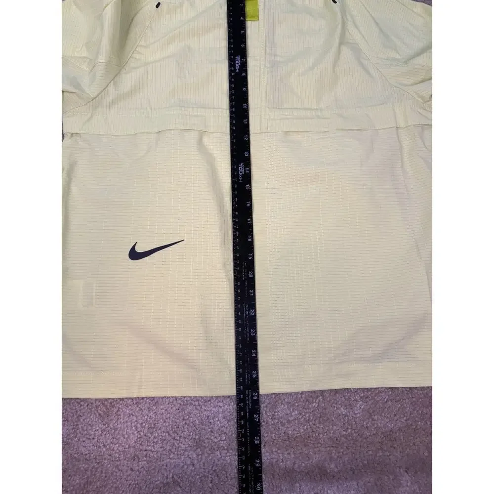 Nike Tech Pack Jacket Mens Small Yellow 1/2 Zip Pullover Windbreaker CK0710-010